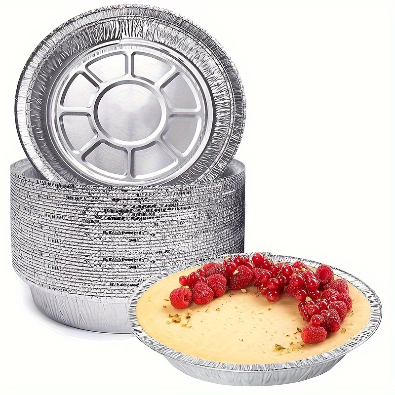 Aluminum Pie Pans Round Foil Baking Tins For Deliciouspies, A Crispy  Piecrust, Or Delectabletart,quiche, Flan Or - Temu