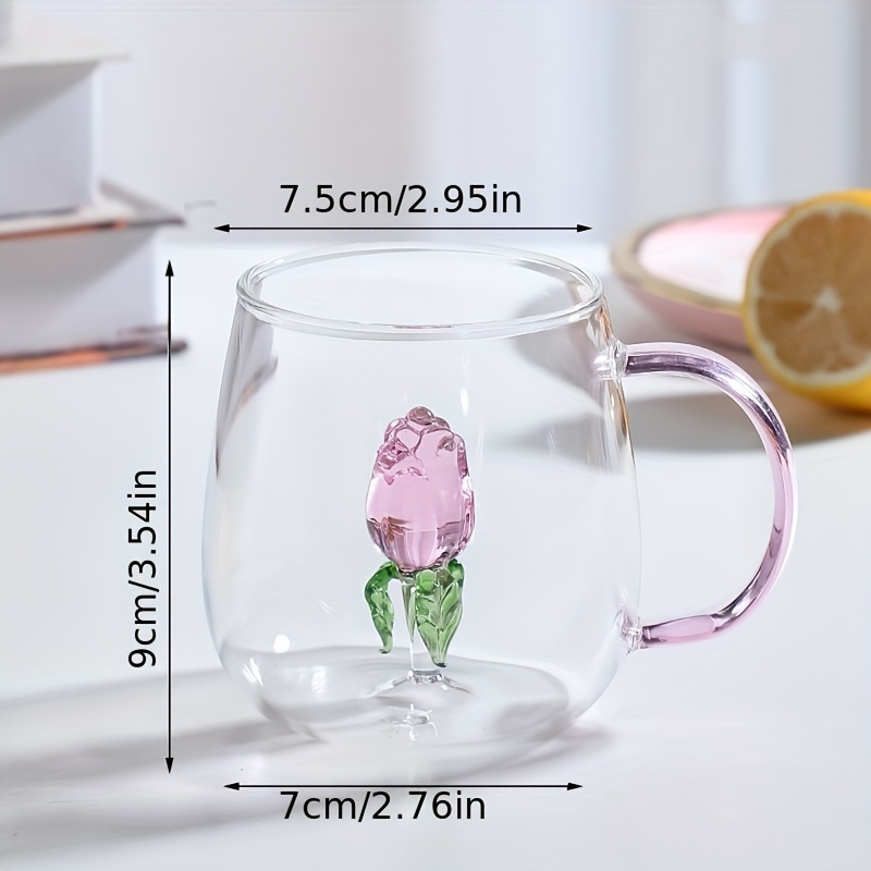 Creative 3d Glass Cups Kids Milk Cup Transparent Mugs With Handle Water  Bottles Heat Resistant Drinkware Best Festival Gift - Temu Belgium