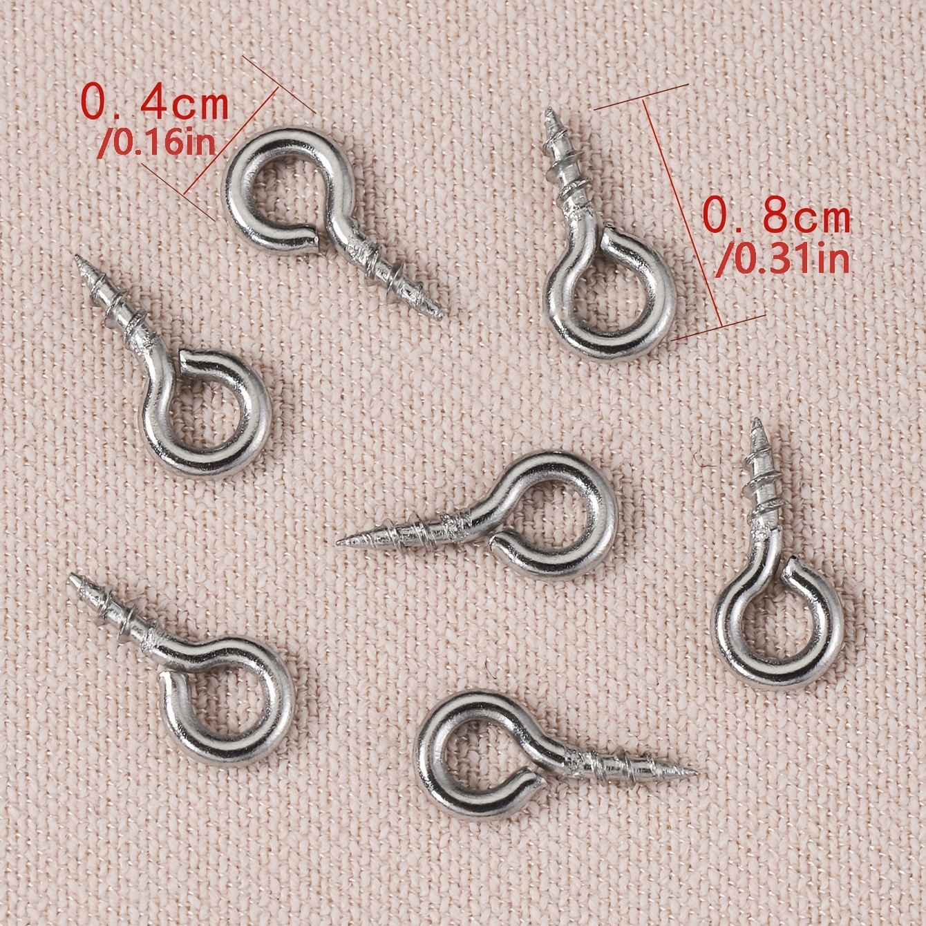 50pcs Stainless Steel Nail Accessories For DIY Jewelry Making Bead Pendant