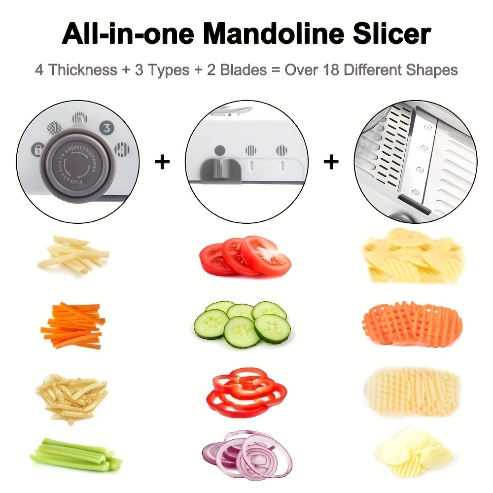 Mandoline Shape Food Slicer Stainless Steel Food Cutter Vegetable