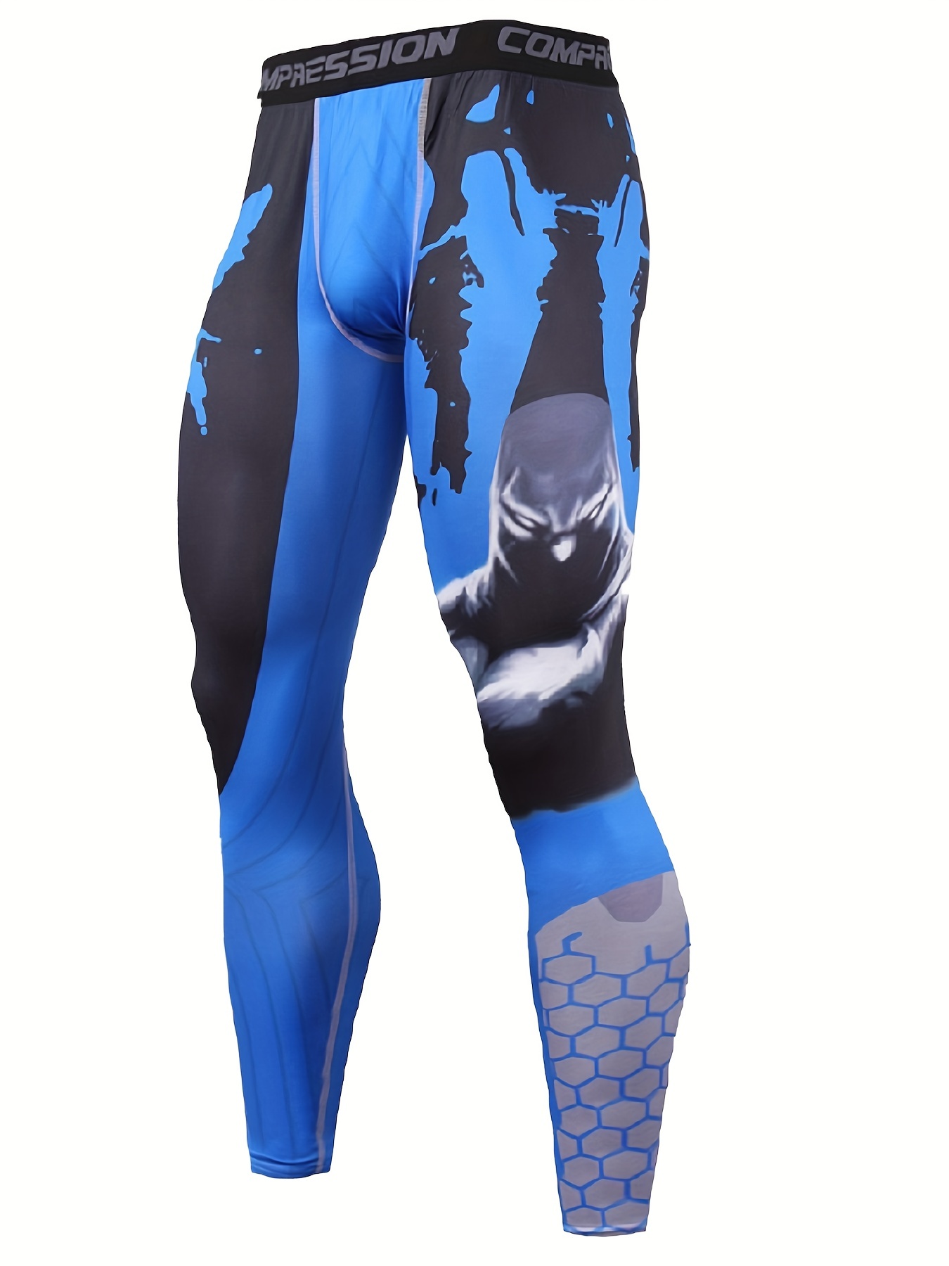 Leggings azuis Compressive  Leggings e calças desportivas de