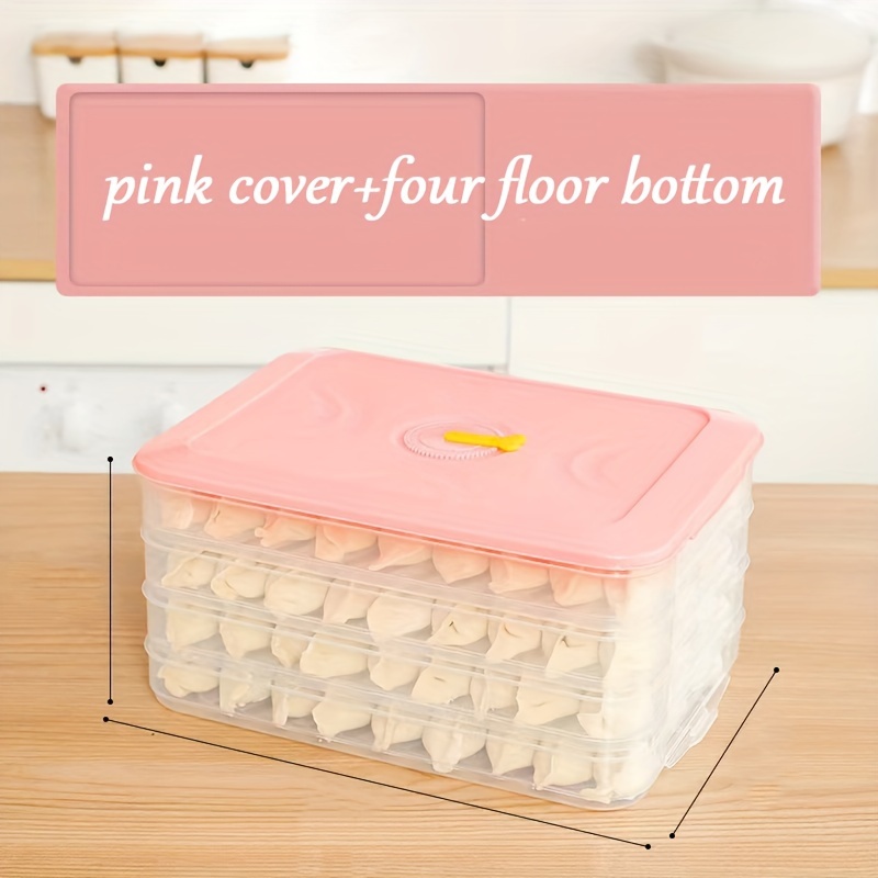Food Storage Containers Household Dumpling Storage Box 2/3/4 Layer Freezing  Box