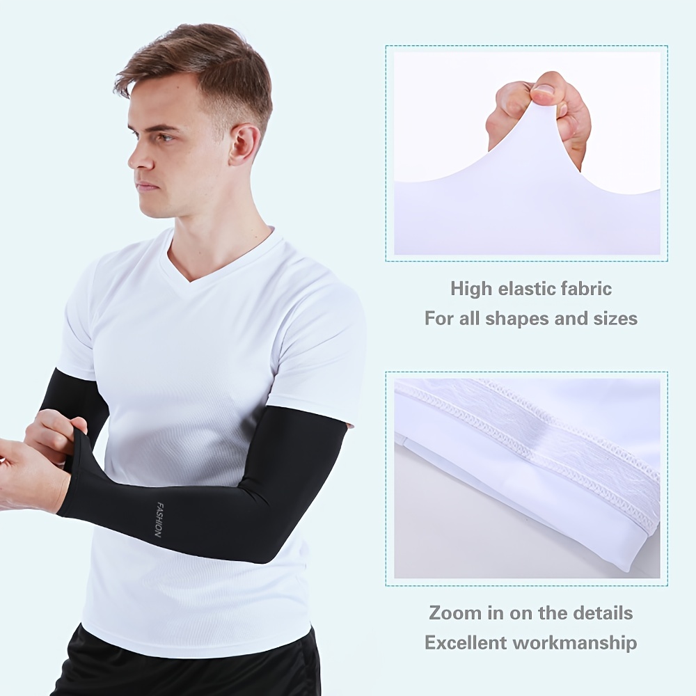 Uv Protection Ice Silk Sleeves Outdoor Activities Stay Cool - Temu
