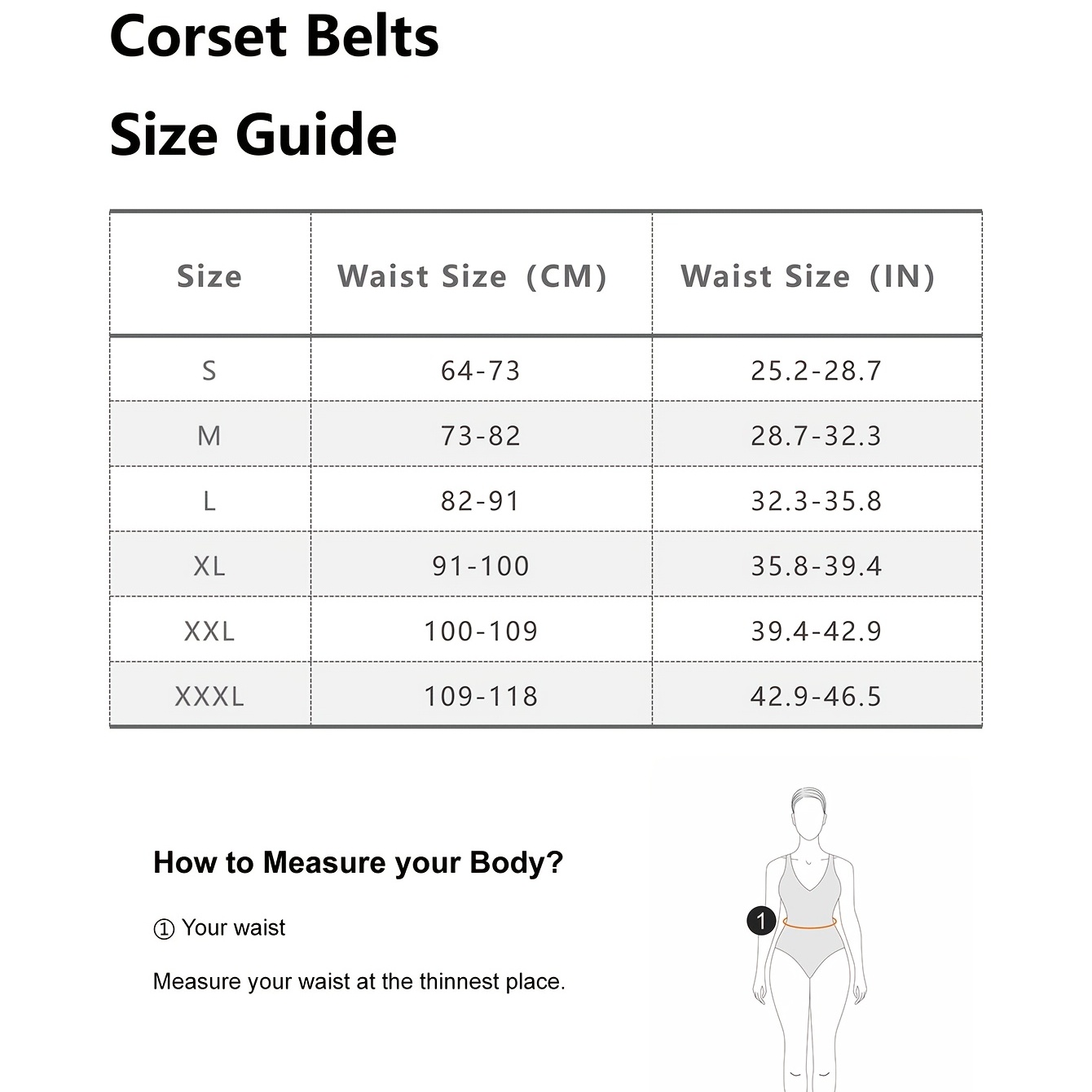 Size Guide Belts Women