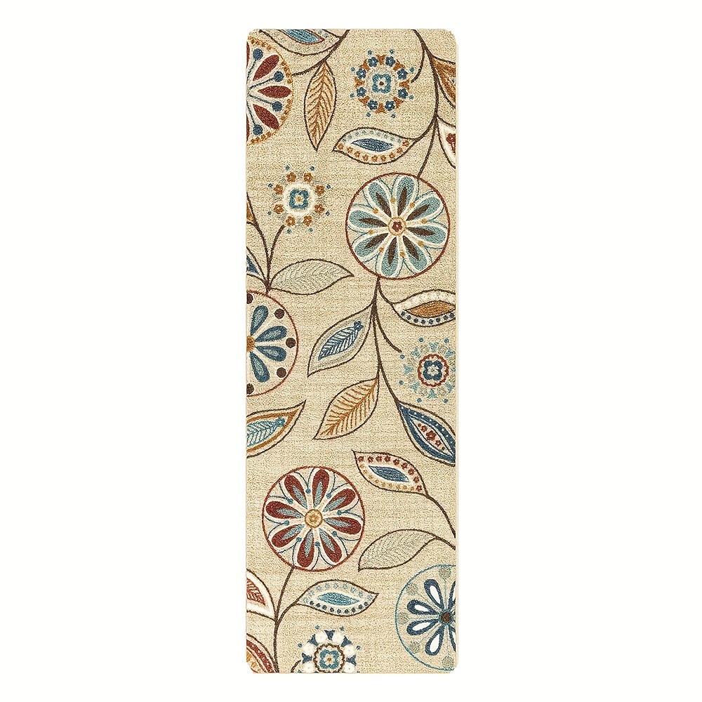 Memory Foam Kitchen Mat Magnolia And Sage Print Carpet - Temu