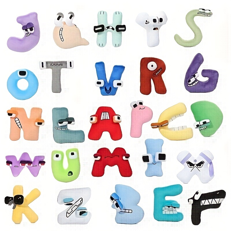 Alphabet Lore Keychains Plush toy Favors Kids Party Gift Alphabet Keychain  Gift
