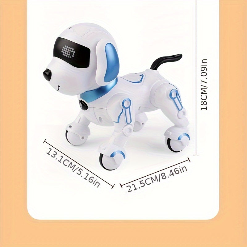 Intelligent Remote Control Machine Dog Early Education Children's Toys  Parent-child Interactive Programmable Inverted Demo Simulation Dog - Temu