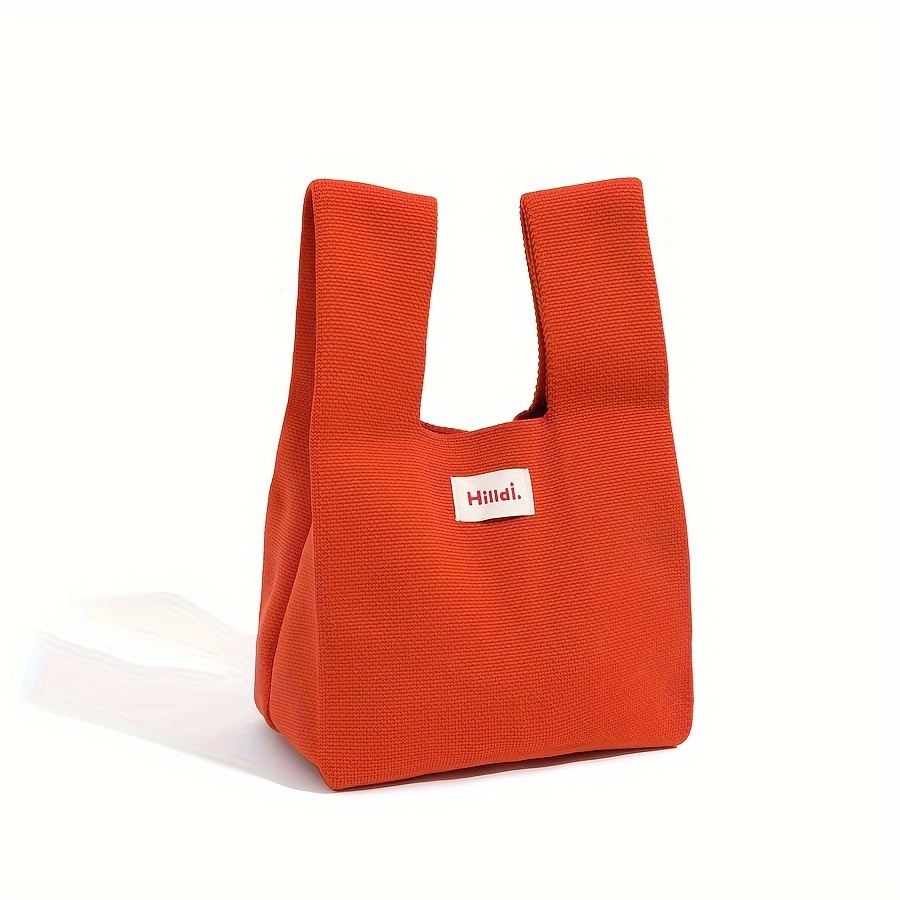 Twist Knitting Tote Bag - Orange - Shop Relaxedship Handbags & Totes -  Pinkoi