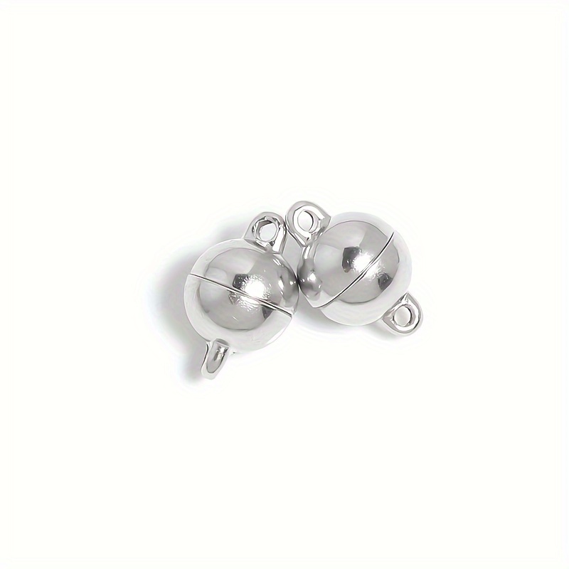 Lot Stainless Steel Round Magnetic Clasps For Bracelet - Temu