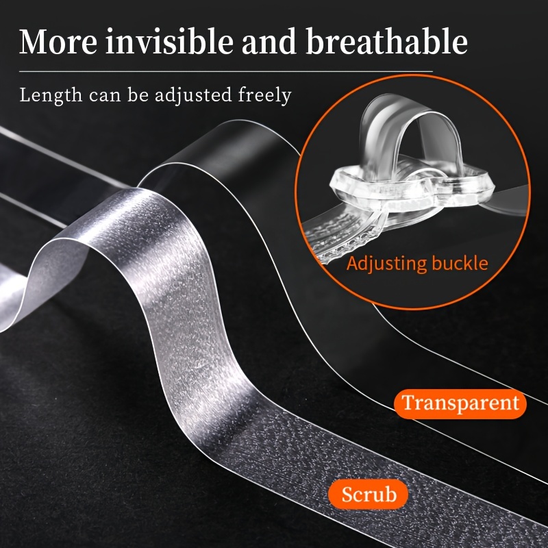 Transparent Invisible Detachable Underwear Shoulder Straps - Temu Australia