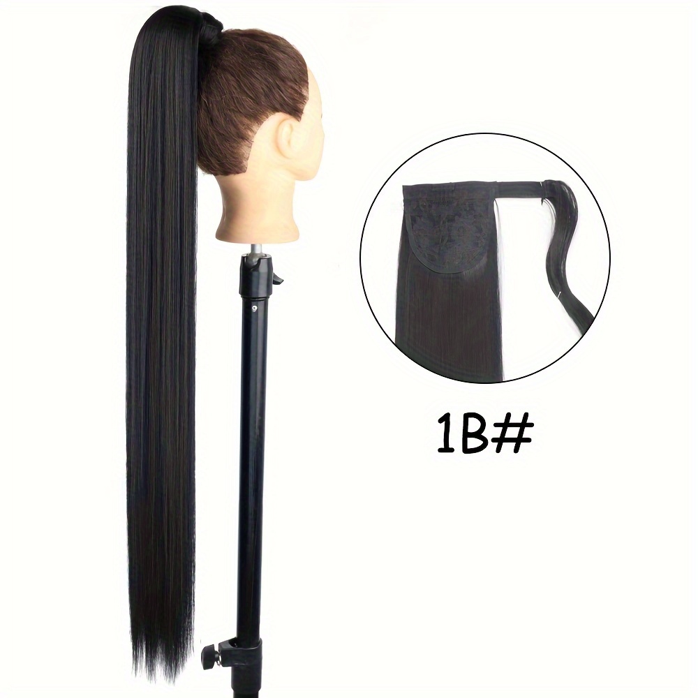 Thrift Bazaar'S Black Straight Hair Extension