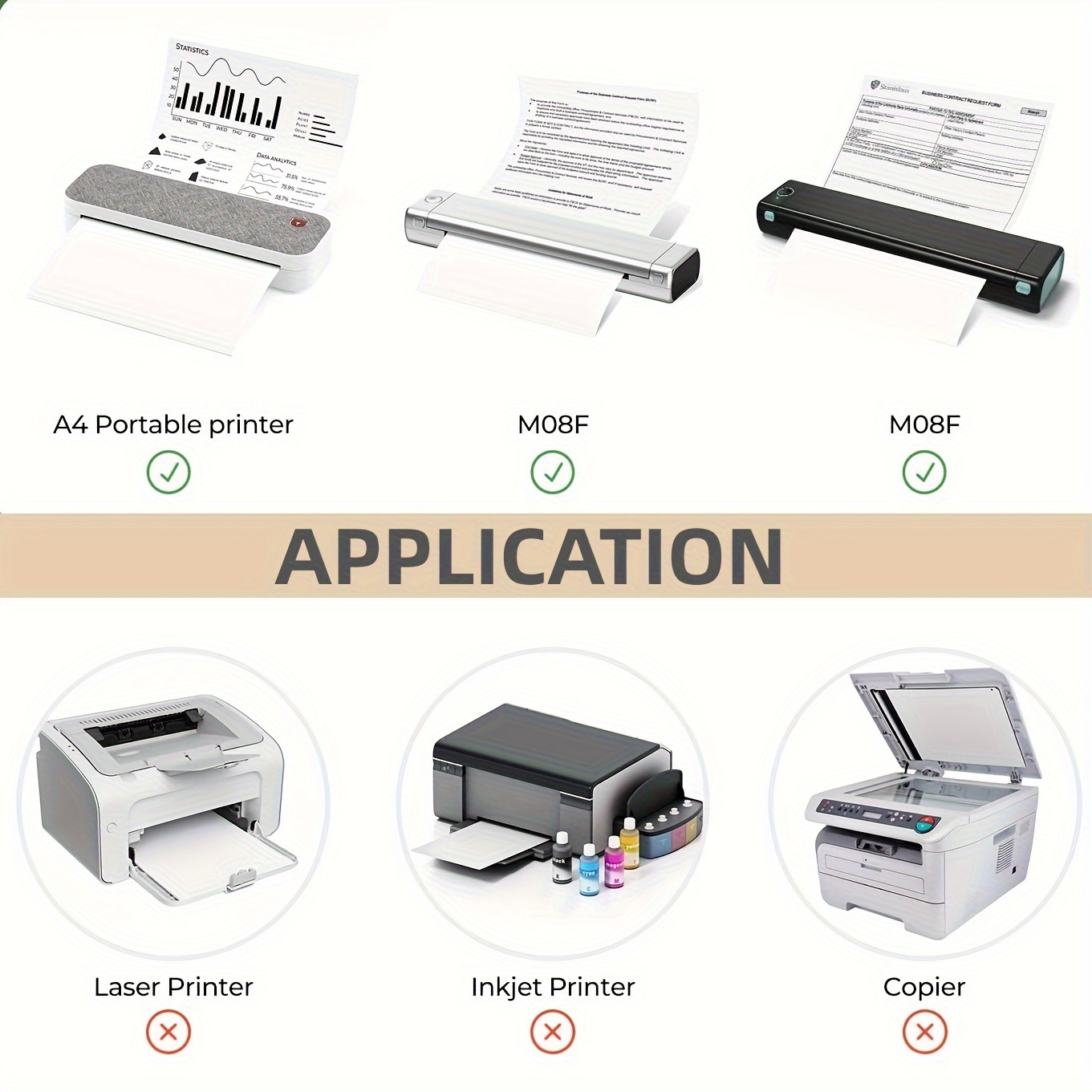 A4 Printer Paper Multipurpose Copy Paper For Laser Printer - Temu