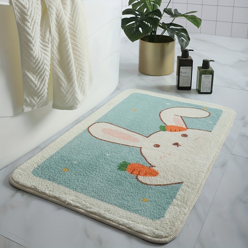 1pc Imitation Cashmere Blue Water Ripple Pattern Mat Absorbent Non Slip Rug  Soft Indoor Rug Bathroom Rug Toilet Door Mat Bathtub Shower Mat Suitable  For Toilet Areas 19 68 31 49in 23