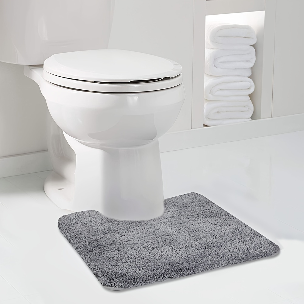 Bathroom Rug Non Slip Bath Mat for Bathroom Water Absorbent Soft Microfiber  Shaggy Bathroom Mat Machine Washable Bath Rug for Bathroom Thick Plush