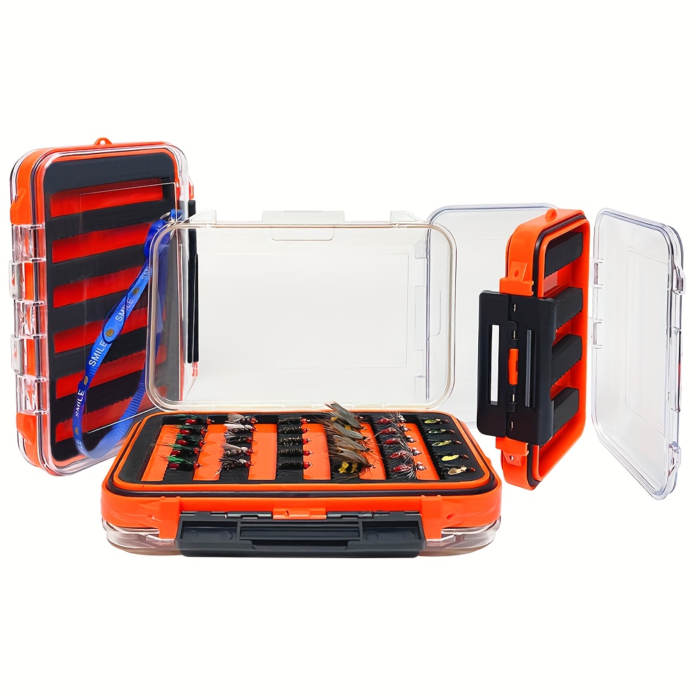 Portable Waterproof Fishing Accessories Box Double Sided Fly