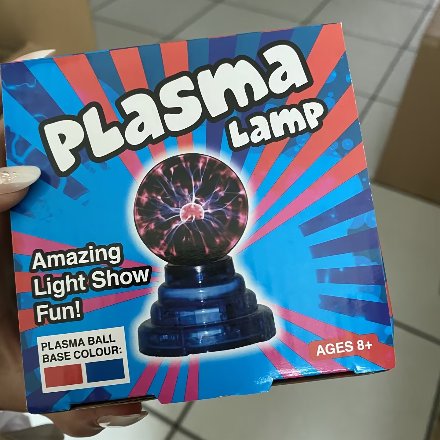 Lampe à Boule à Plasma Magique De 7.6 Cm,Lampe à Plasma Boule électrique,  Boule à Plasma Sensible Au Toucher Pour Décorations De Fêtes, Accessoire De