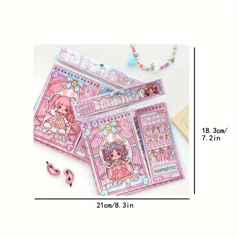 Dress up Stickers Princess Style Dress up Material Book Die - Temu