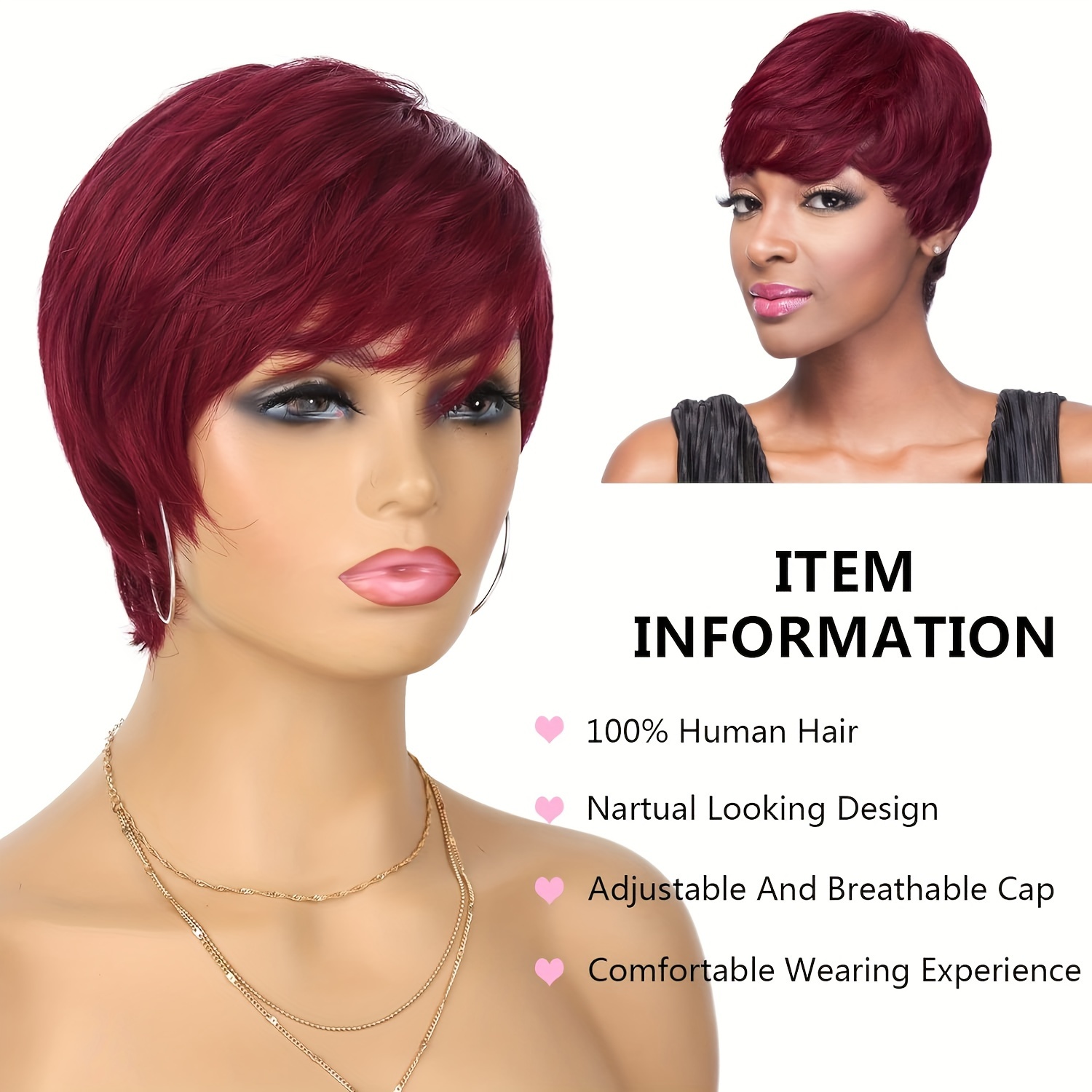 Glueless Wear And Go Wig Pixie Cut Human Hair Wigs For Women - Temu