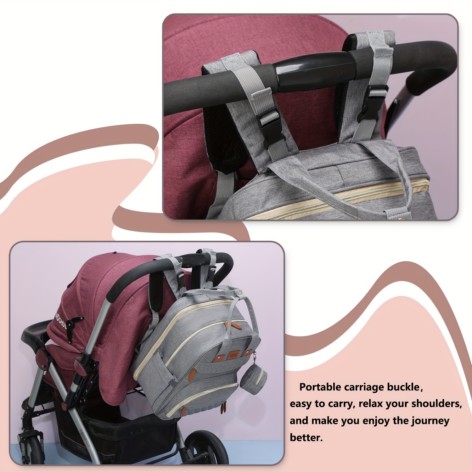 HopeTiger Baby Diaper Bag Backpack With Changing Station