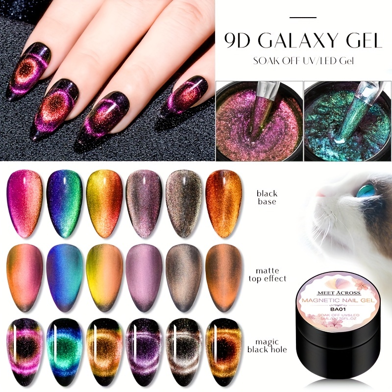 Twilight~! 3D Magic Top Coat, Precious Minerals (Cat Eye Nail Gel Polish  Chameleon UV LED Shining )