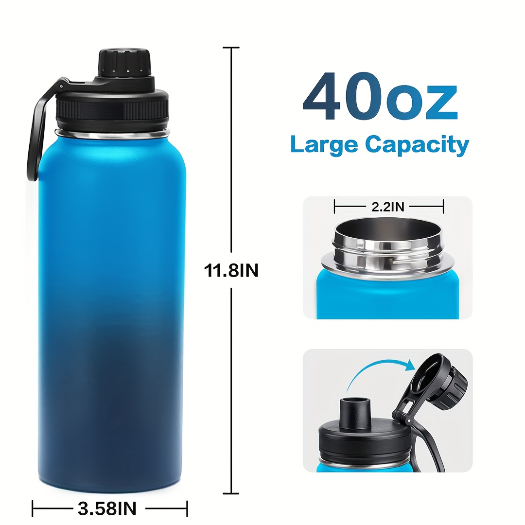 1pc kids Stainless Steel Double Wall Water Bottles, Vacuum Insulated Bottle  With Straw Lid, Insulated Water Bottle Keeps Water Cold for  school,Leak-Proof and Scald-Proof with Cute Designf for Girls & Boys