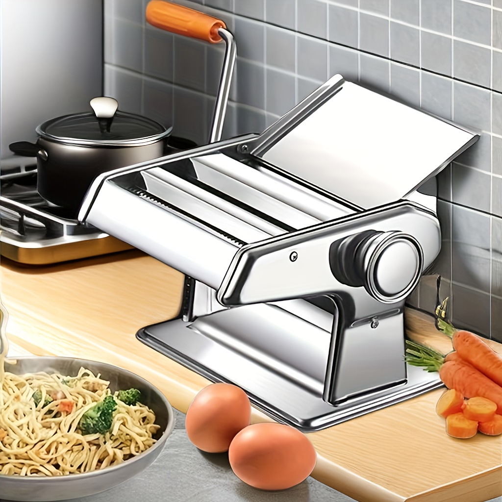 Spaghetti Machine With Adjustable Thickness Setting Spaghetti Machine  Roller, Kitchen Accessory Pasta Machine With Aluminum Roller And Cutter For  Spaghetti, Fettuccine, Rigatoni, Lasagne - Temu