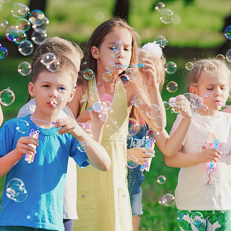 Children Blowing Bubble Toys Bubble Water Small Bubble Stick - Temu