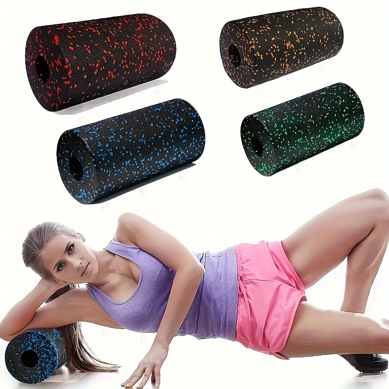 1pc Yoga Massage Roller With/Without 2pcs Fitness Ball, Fitness Foam Column  Suitable For Pilates, Yoga Exercise, Back Muscle Massage, Body Shaping