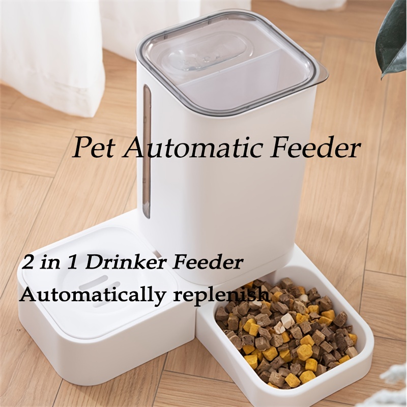 dog food feeder with storage