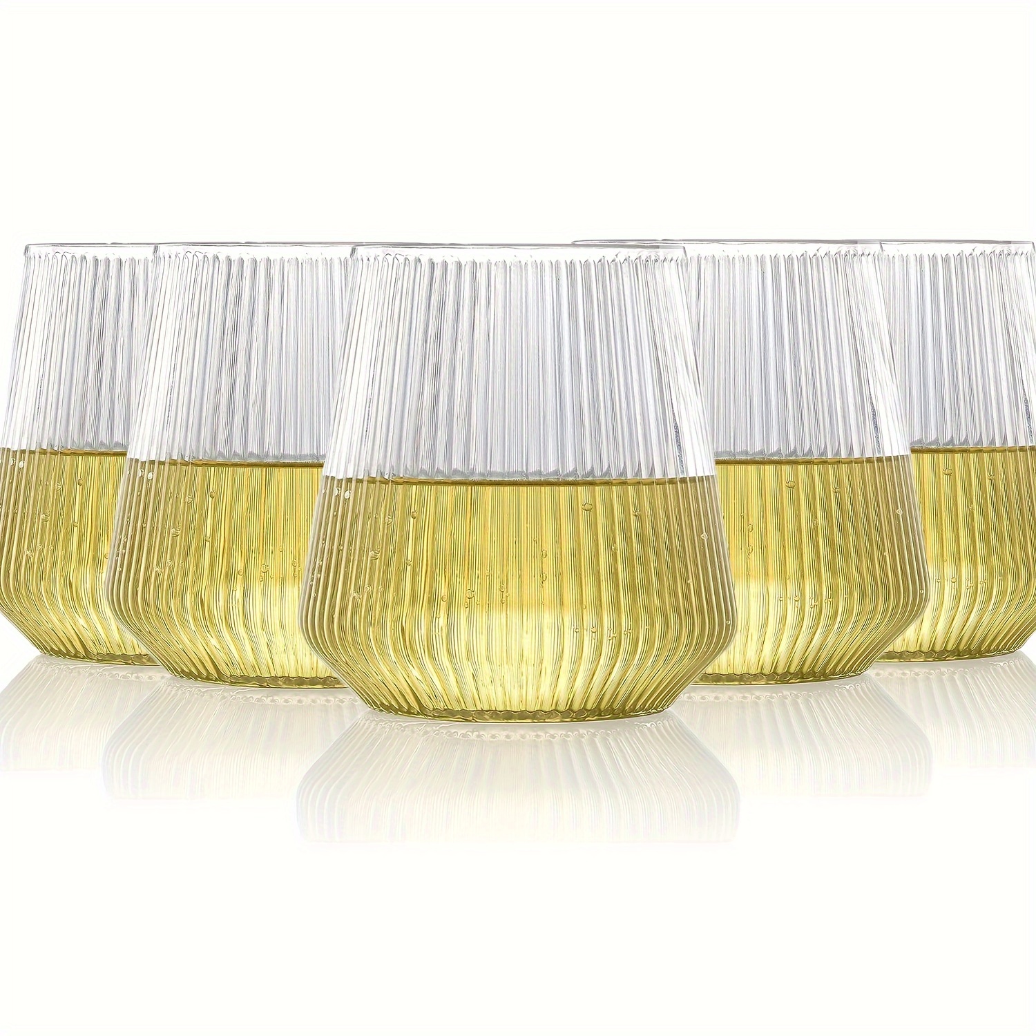 Plastic Stemless Champagne Wine Glasses, Disposable Wine Cups,unbreakable Wine  Glasses, Whiskey Cocktail Glasses, Shatterproof Drinking Glasses For Party,  Wedding, Christmas, Bar, Only Hand Wash - Temu