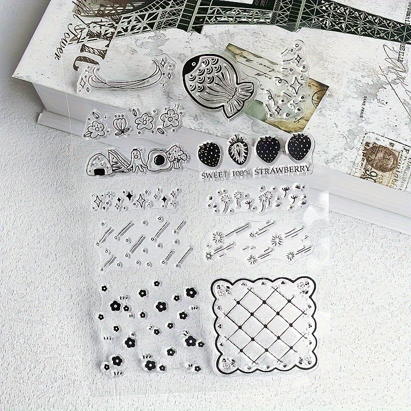 Animal And Books Clear Stamps For Card Making Transparent - Temu