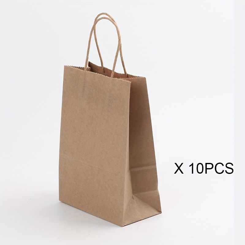 White Paper Bags with Twisted Handles -BORA-8 x 4 x 9H 50pcs /