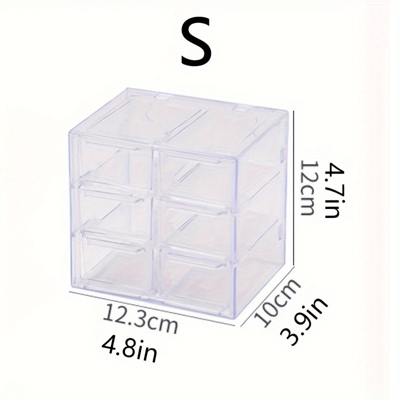 1pc Plastic Storage Box, Minimalist Multi-grid Storage Box For Home