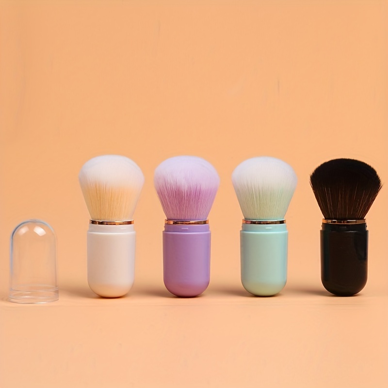 Portable Mini Makeup Brush Soft Wool for Blush Powder - Travel Friendly