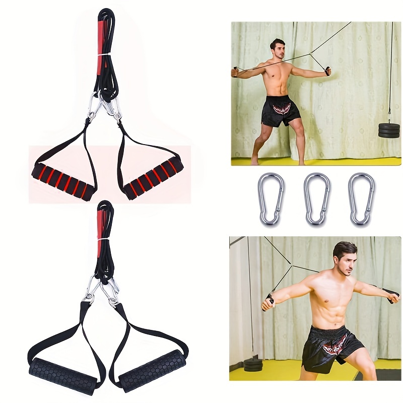 Fitness Handle Tension Rope Accessories Set Handles Yoga - Temu