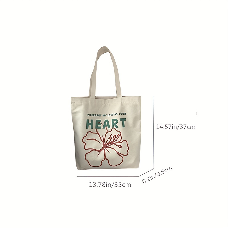 Canvas Shoulder Bag Women's Large Capacity Shopping Tote