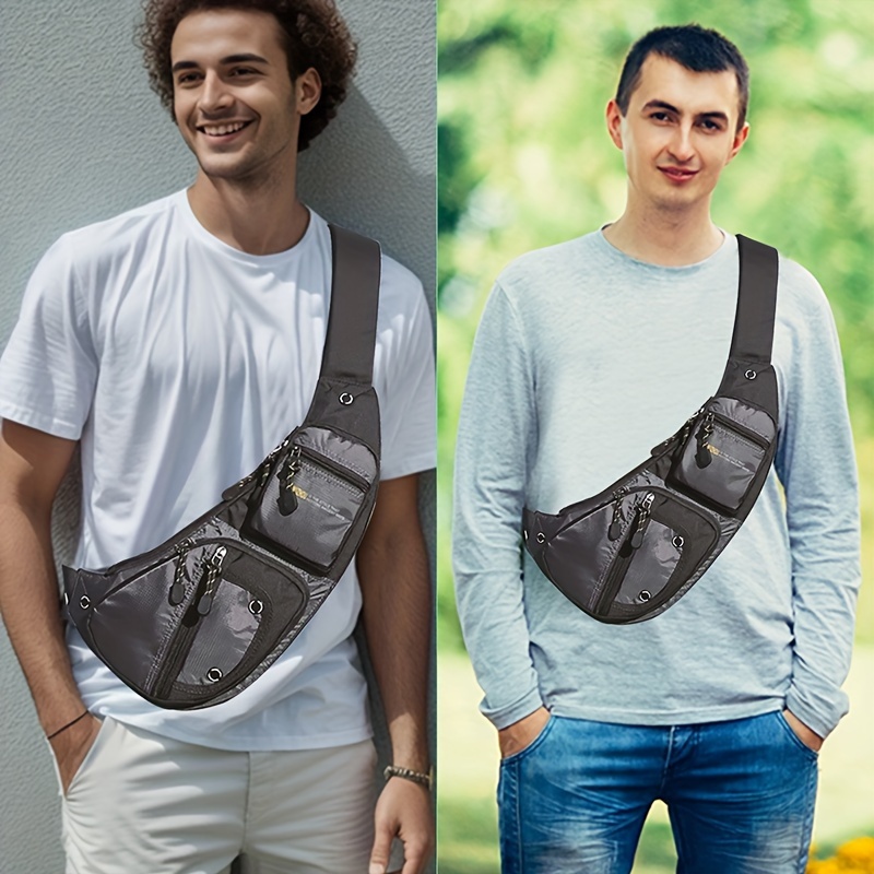 Men's Leisure Sling Bag Anti thief Shoulder Bag Casual - Temu