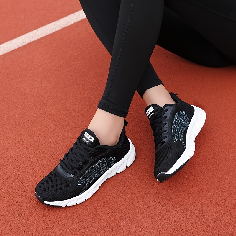 Women's Lightweight Mesh Sneakers Low Top Lace Up Comfy Cozy Round Toe Casual