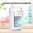 cool down anywhere with this portable air conditioner fan 4 in 1 usb mini personal space cooler