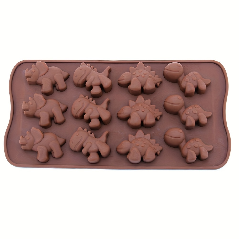 12 Cavity Mini Dinosaur Silicone Mold, 3d Fondant Mold For Diy Pudding  Chocolate Candy Desserts Gummy Handmade Soap Polymer Clay Ice Cube, Cake  Decorating Supplies, Baking Supplies, Kitchen Items - Temu