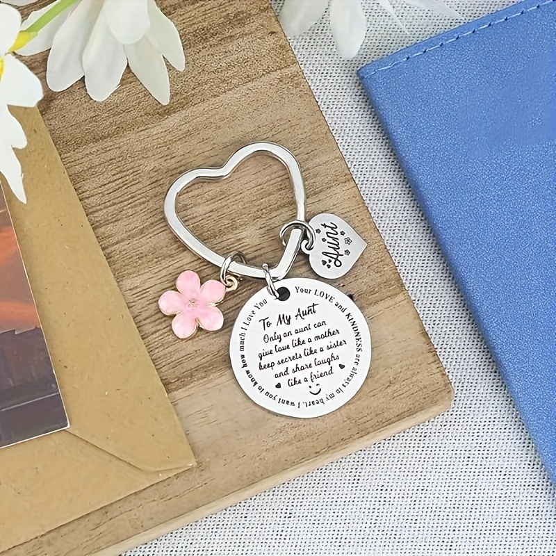 Auntie Gift Auntie To Be Keychain New Aunt Gift For Friends - Temu