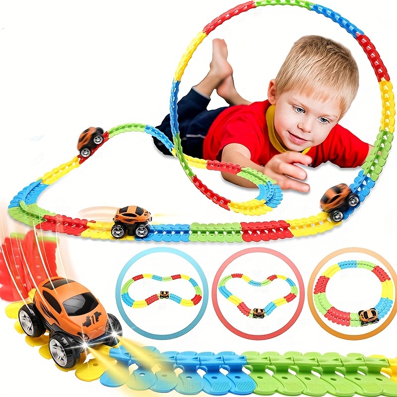 Auto Abenteuer Spielzeug Autos Rennstrecken-Spielzeug, 2 IN 1 großes  Kinderautospielzeug mit Musik, Vorschul-pädagogisches und interaktives  Spielzeug für Kleinkinder 3 4 5 6 Jahre alte Jungen Mädchen: :  Spielzeug