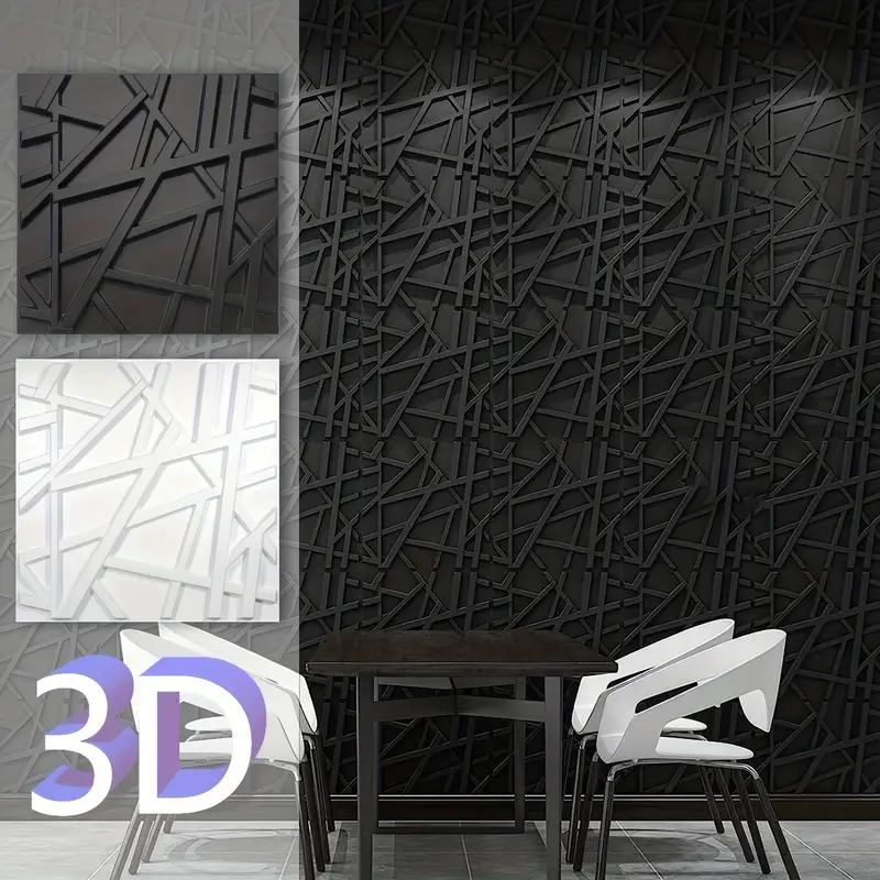 5/10 Piezas Paneles De Pared 3D Para Pared Interior, Paneles De Pared Con  Textura De Flores De PVC Para Sala De Estar, Vestíbulo, Dormitorio, Oficina