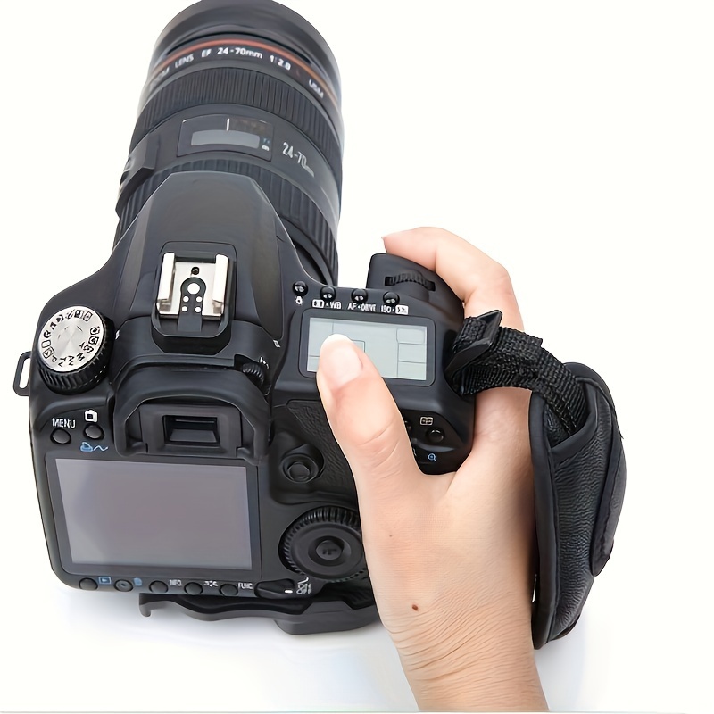 impugnatura a cinturino da polso regolabile a   a   per fotocamera per   nikon sony   slr/dslr org Dettagli dell'articolo 2