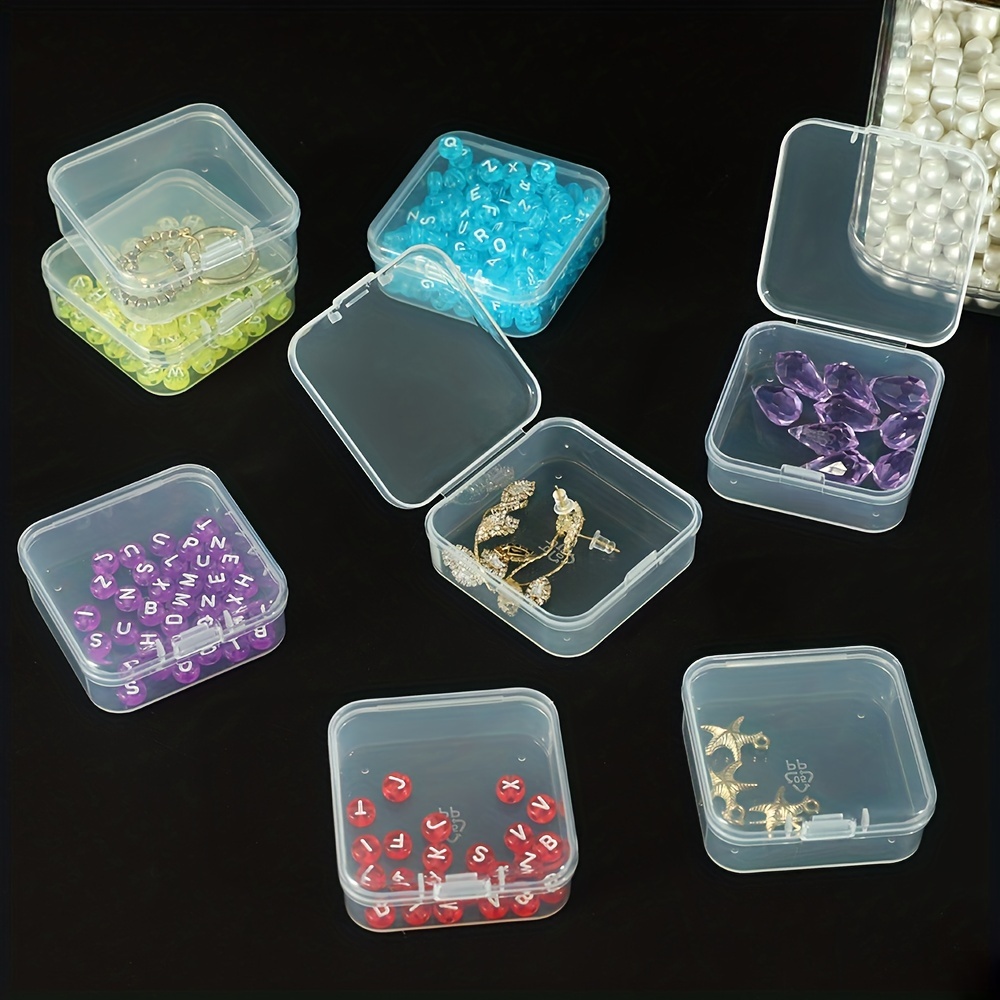 1Pcs Jewelry Hair accessories Organizer Clear Plastic Bead Storage