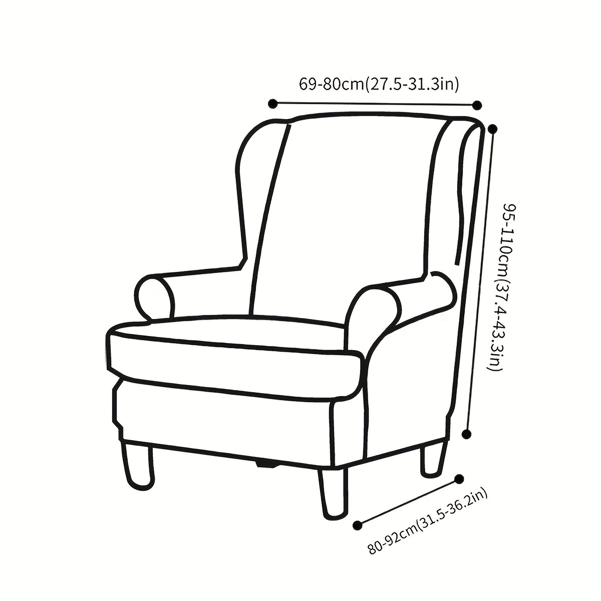 DUNAKE Poltroncina Camera da Letto, Sedia per Il Tempo Libero da Ufficio,  Poltrona Imbottita in Stile con Struttura in Legno E Cuscino in Tessuto  Tecnologico Sedia da Lettura Imbottita Sedia Laterale 