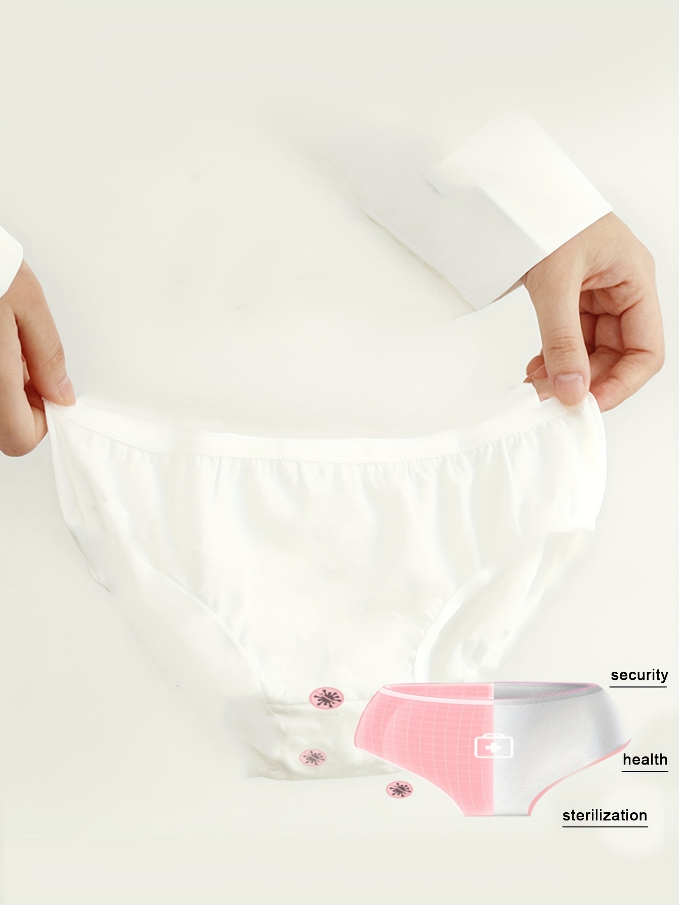 Solid Disposable Briefs Comfy Breathable Stretchy Intimates - Temu Ireland