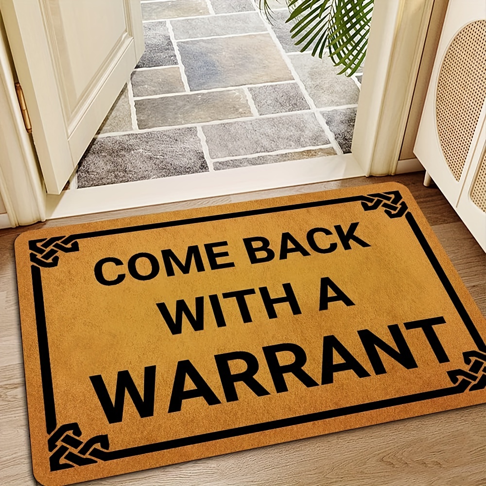 Welcome Mats For Front Door, Outdoor Entry Welcome Doormat, Non Slip Rubber  Mat For Home Indoor Farmhouse Funny Kitchen Mats Patio Full Brown - Temu