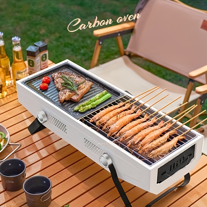Grill Outdoor Barbecue Grill Outdoor Bbq Camping Grill - Temu