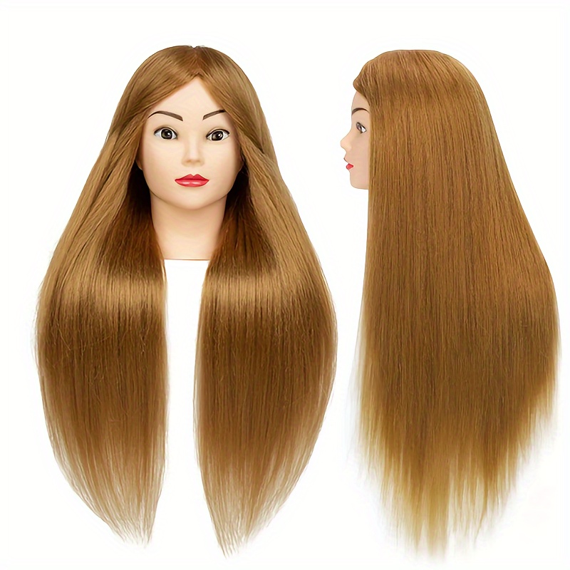 22inch Golden Synthetic Hair Mannequin Head For Braiding Practice And  Styling